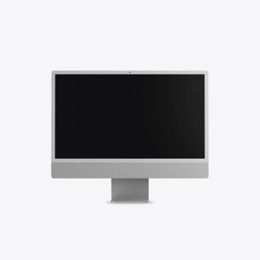 İzole edilmiş Masaüstü Bilgisayarı. 3 Boyutlu Hazırlama