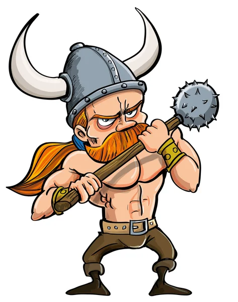 Cartoon viking — Stock Vector
