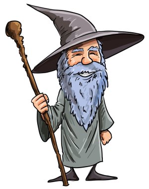 personel dostu karikatür Sihirbazı