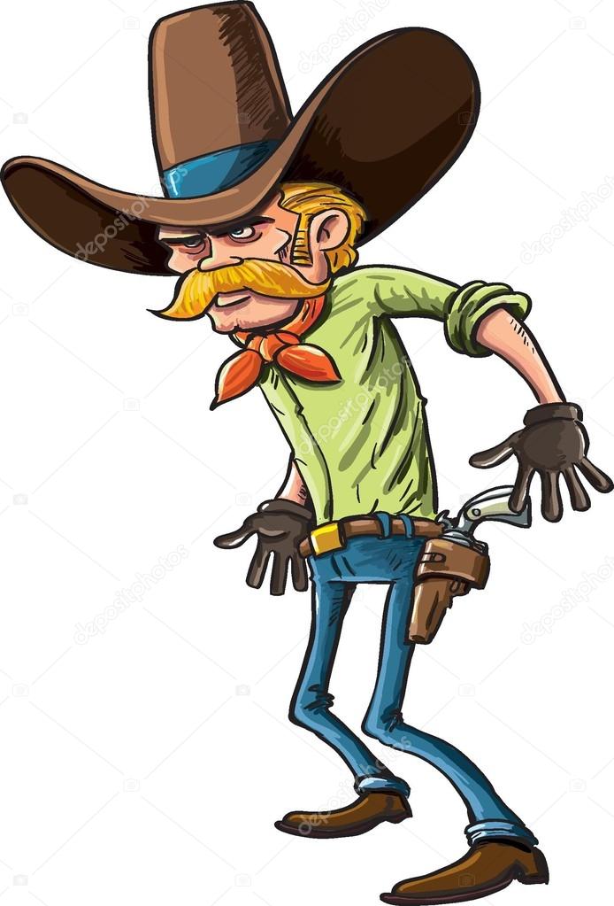 How To Draw A Cartoon Cowboy - All About Cow Photos