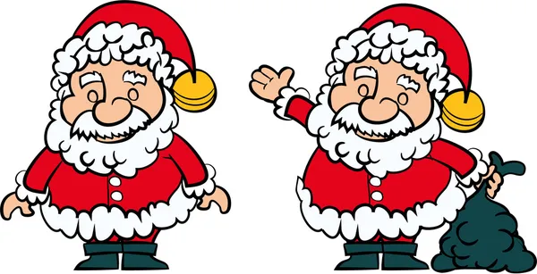 Papai Noel conjunto de 2 —  Vetores de Stock