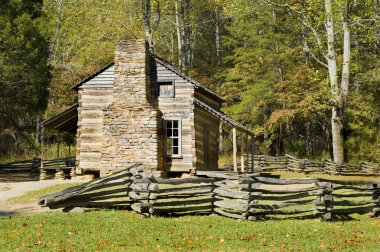 günlük kabin, cades cove, büyük smoky Dağları Milli Parkı