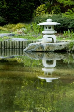Japon pagoda zen Bahçesi