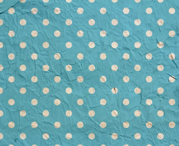Textura de papel amassado com bolinhas — Fotografia de Stock
