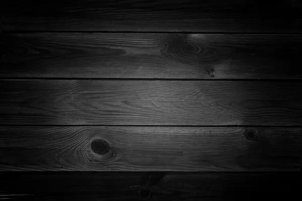 黑色木材纹理 (背景) — 图库照片