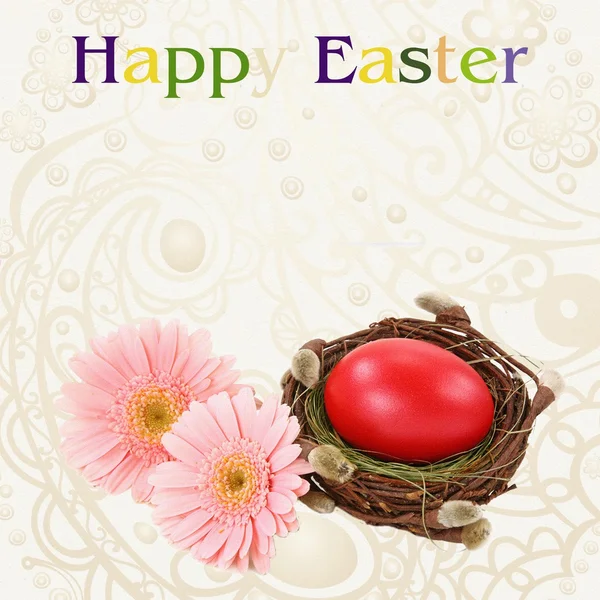 Postcard: Happy Easter — Stock Photo, Image