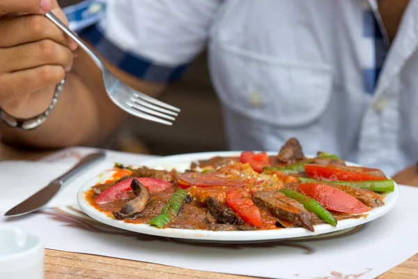 Turecká iskender Döner — Stock fotografie