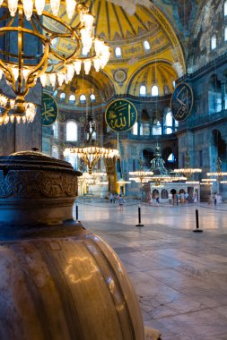 Huge Marble Jar in Hagia Sophia, Istanbul clipart