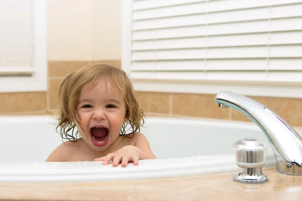 Happy to Be in The Bath Tub — Stock Photo, Image