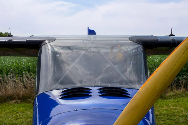 Cockpit de uma pequena aeronave — Fotografia de Stock