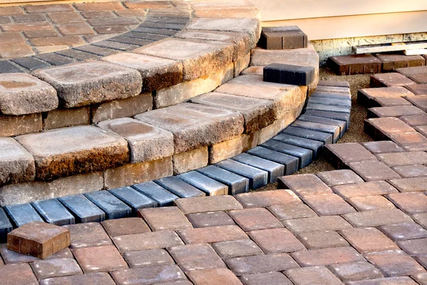 Patio Steps Side View — Stock Photo, Image