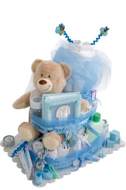 Bebek bezi pasta hediye izole