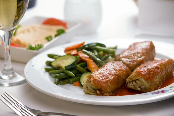 Turkish Stuffed Cabbage Rolls — Stock Photo, Image