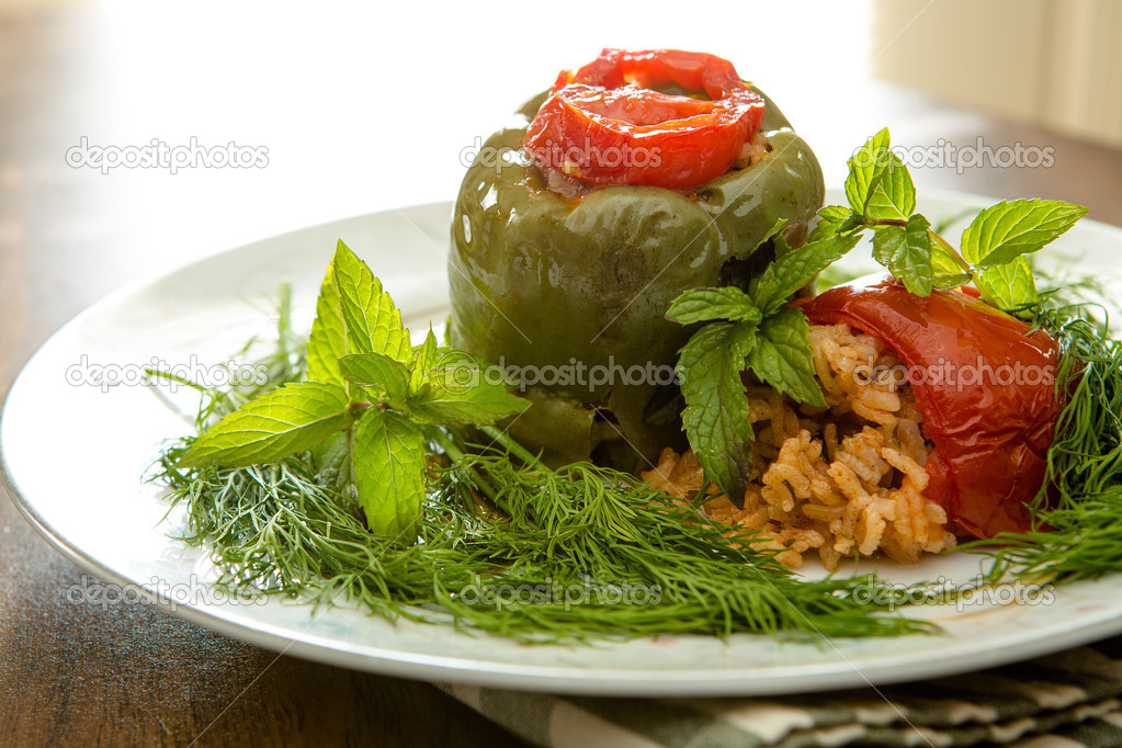 Stuffed Bellpepper and Tomatoes Dolmas