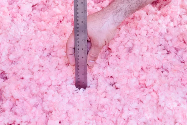 Measuring Attic Energy Efficiency — Stock Photo, Image