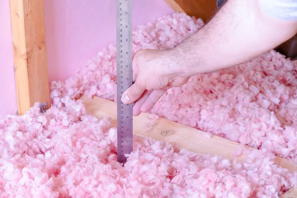 Measuring Attic Energy Efficiency — Stock Photo, Image