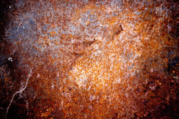 Grungy old rusting metal surface