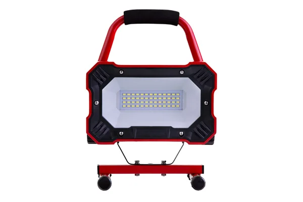 Luce di lavoro LED in metallo rosso — Foto Stock