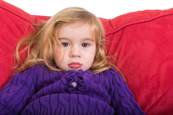 Solemn beautiful young girl — Stock Photo, Image