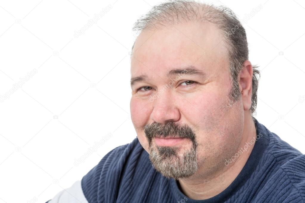 Close-up portrait of a mature man smiling