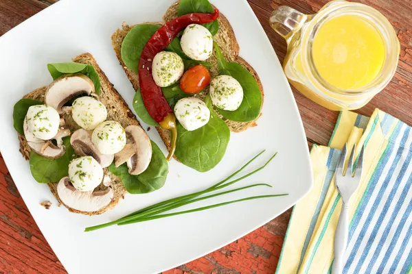 Zdravé zdravé piknik oběd — Stock fotografie