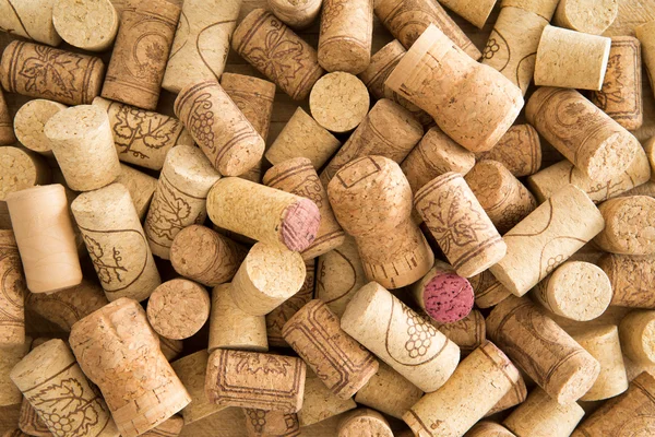 Background texture of used wine corks — Stock Photo, Image