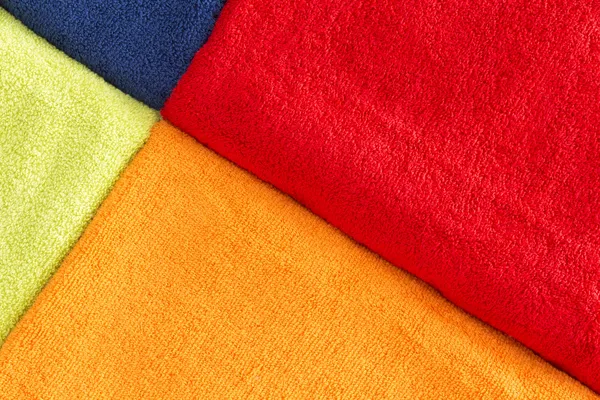 Colorful background texture of cotton towels — Stock Photo, Image