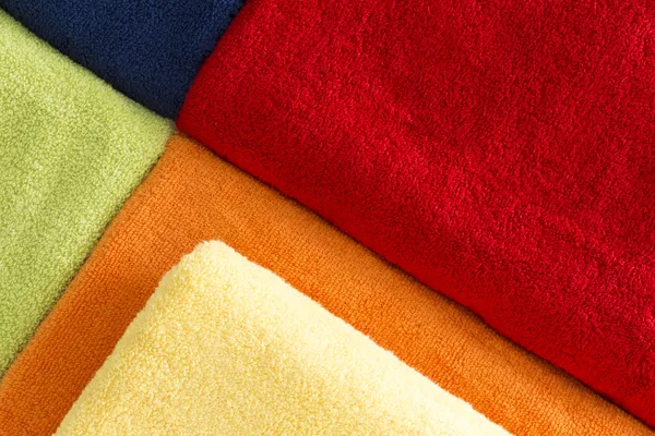 Background pattern of colorful towels — Stock Photo, Image