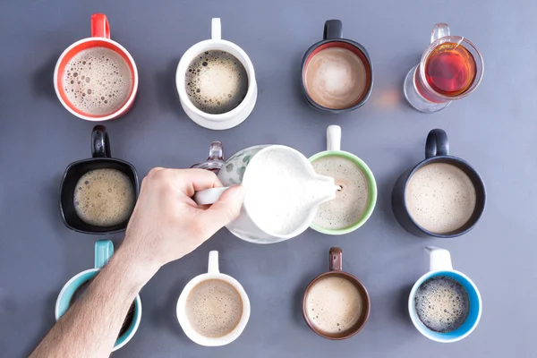 Cafeína para pessoas de massa conceito — Fotografia de Stock