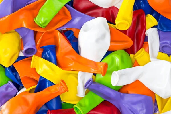 Colorful vibrant background of party balloons — Stock Photo, Image