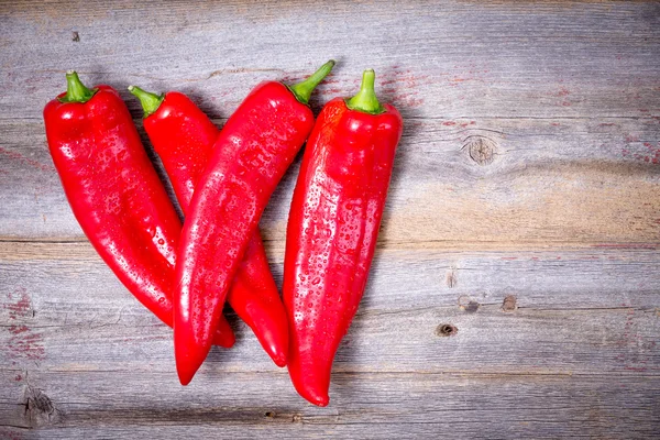 Farm fresh red hot chili peppers — Stock Photo, Image