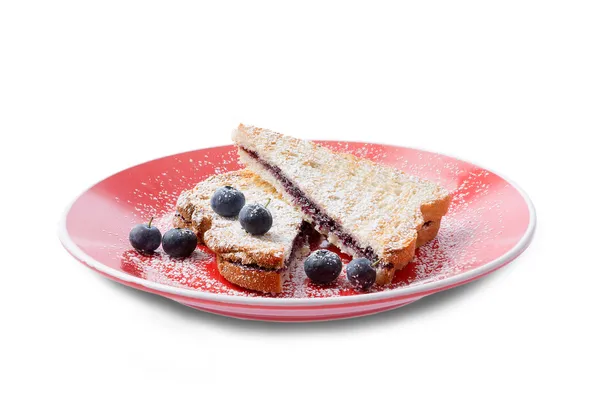 Tasty Italian blueberry panini — Stock Photo, Image