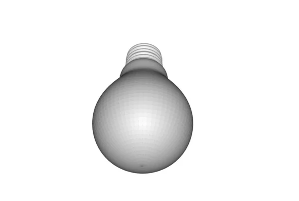 Illustration Light Bulb Isolated — Stok fotoğraf