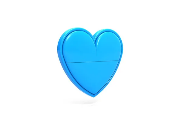 Illustration Ukraine Heart Badge Isolated — ストック写真