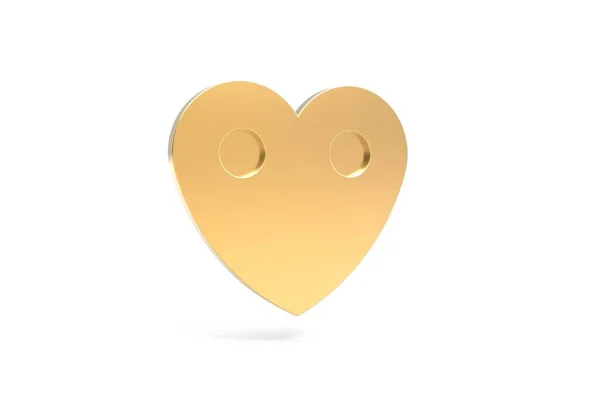 Illustration Ukraine Heart Badge Isolated — 스톡 사진