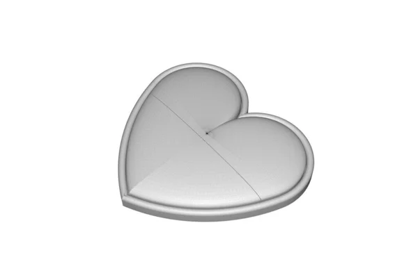 Illustration Ukraine Heart Badge Isolated — Stock Photo, Image