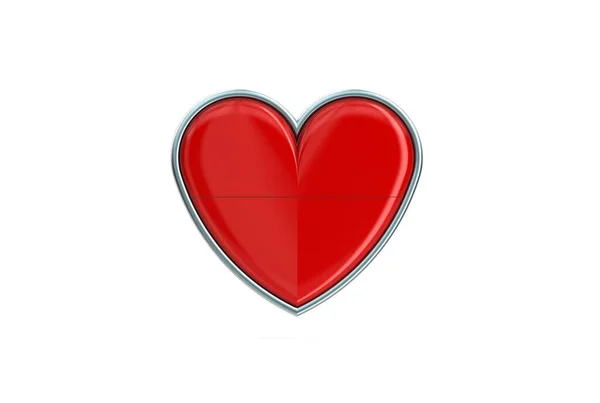 Иллюстрация Украинского Сердечного Бейджа Изолирована — стоковое фото