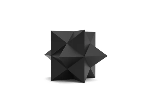Stellated Rhombic Dodecahedron絶縁体の3Dイラスト — ストック写真