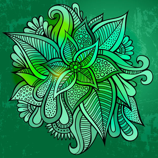 Belle fleur vectorielle décorative — Image vectorielle