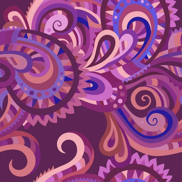 Motif décoratif floral ornemental vecteur sans couture — Image vectorielle