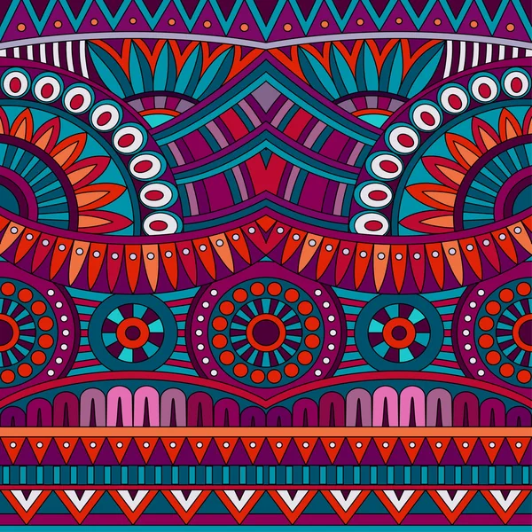 Abstract vector tribal ethnic background seamless pattern — Stock Vector