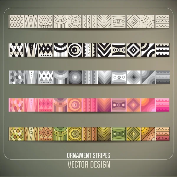 Vector abstracto rayas ornamentales . — Vector de stock