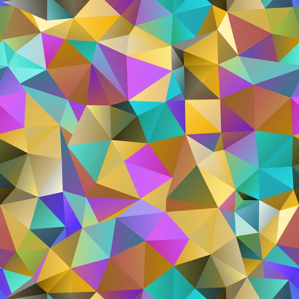 Driehoek naadloze patroon van geometrische vormen. — Stockvector