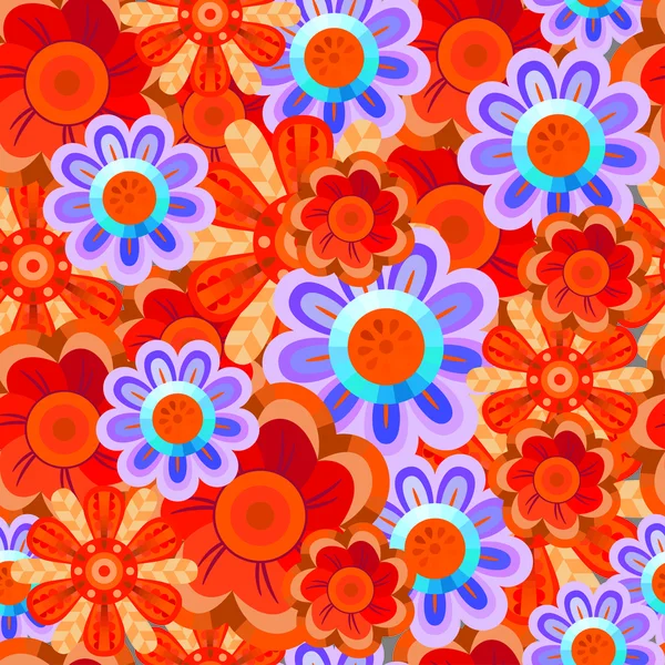 Hermoso patrón decorativo floral sin costura ornamental — Vector de stock