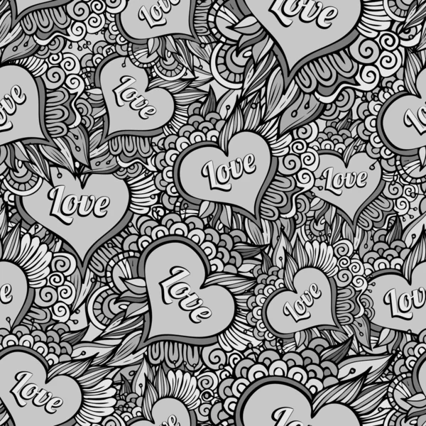 Romantique motif floral sans couture — Image vectorielle