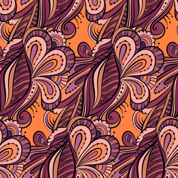 Naturaleza patrón ornamental — Vector de stock