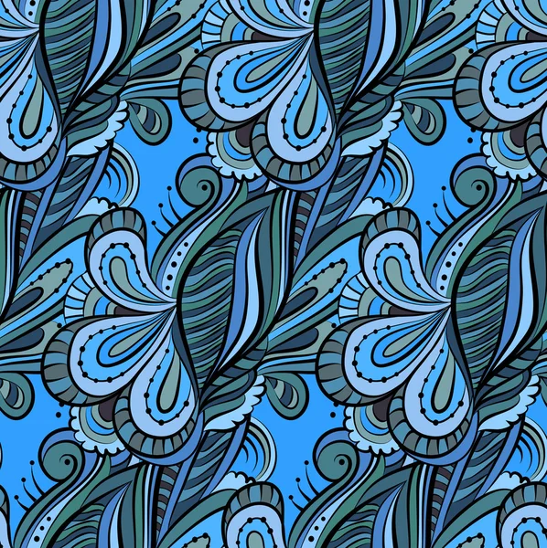 Nature ornementale motif sans couture — Image vectorielle