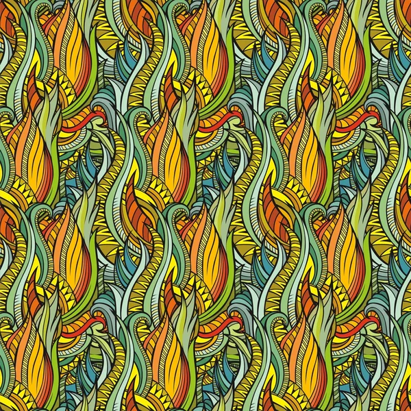 Абстрактний мальований візерунок хвиль — стоковий вектор