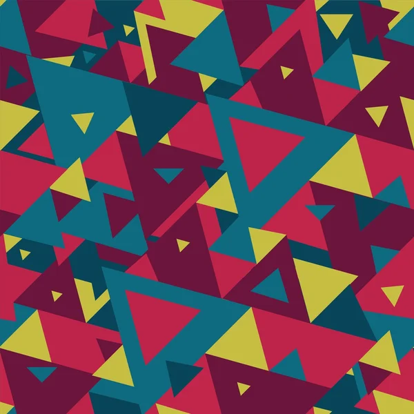 Driehoek geometrische naadloze patroon — Stockvector