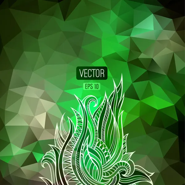 Fondo de triángulos abstractos — Vector de stock